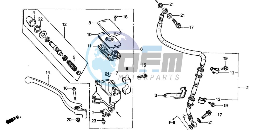 FR. BRAKE MASTER CYLINDER