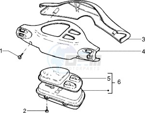 Sfera RST 80 drawing Speedometers Kms. - handlebar cover