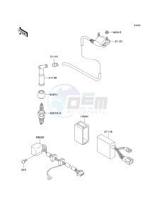 KL 125 D [KLR125] (D20-D22) [KLR125] drawing IGNITION SYSTEM