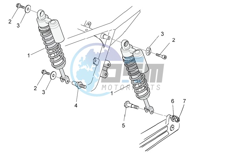 Rear shock absorber