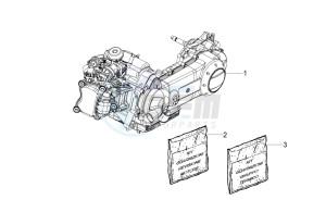 Sport City One 125 4T e3 drawing Engine