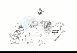 CROX 50 (AE05WB-EU) (E5) (M1) drawing CARBURETOR