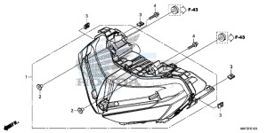 CBR1000S1 2ED - (2ED) drawing HEADLIGHT