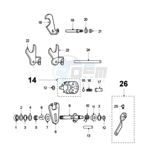 XPS SM EX drawing GEAR MECHANISME