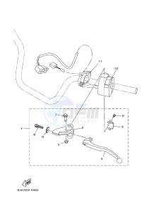 YFM700FWBD YFM70KPHJ KODIAK 700 EPS HUNTER (B32N) drawing HANDLE SWITCH & LEVER