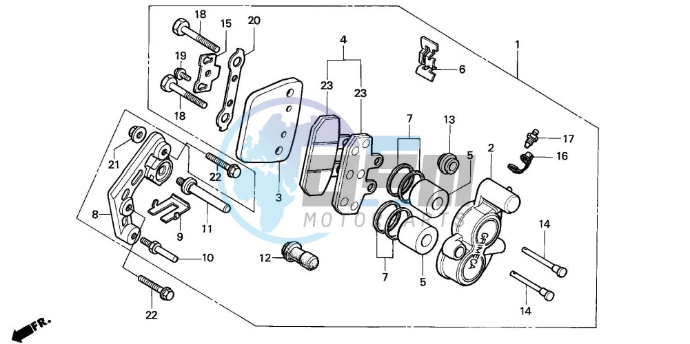 FRONT BRAKE CALIPER