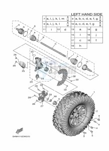 YXE1000EW YX10ERPAN (B4MF drawing FRONT WHEEL