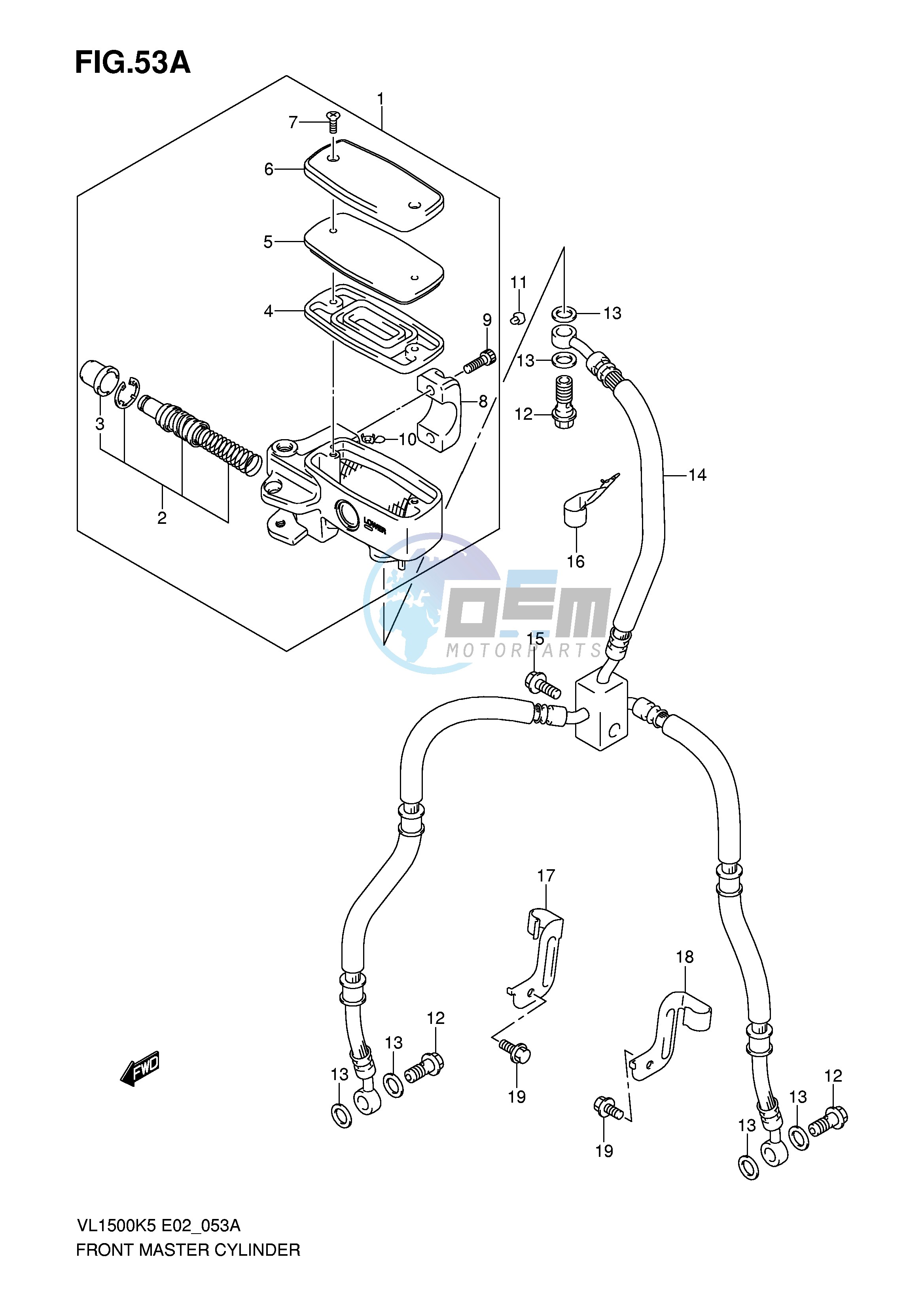 FRONT MASTER CYLINDER (MODEL K7 K8 K9)