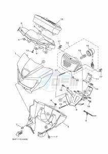 YFM700FWAD (BFEF) drawing HEADLIGHT 2