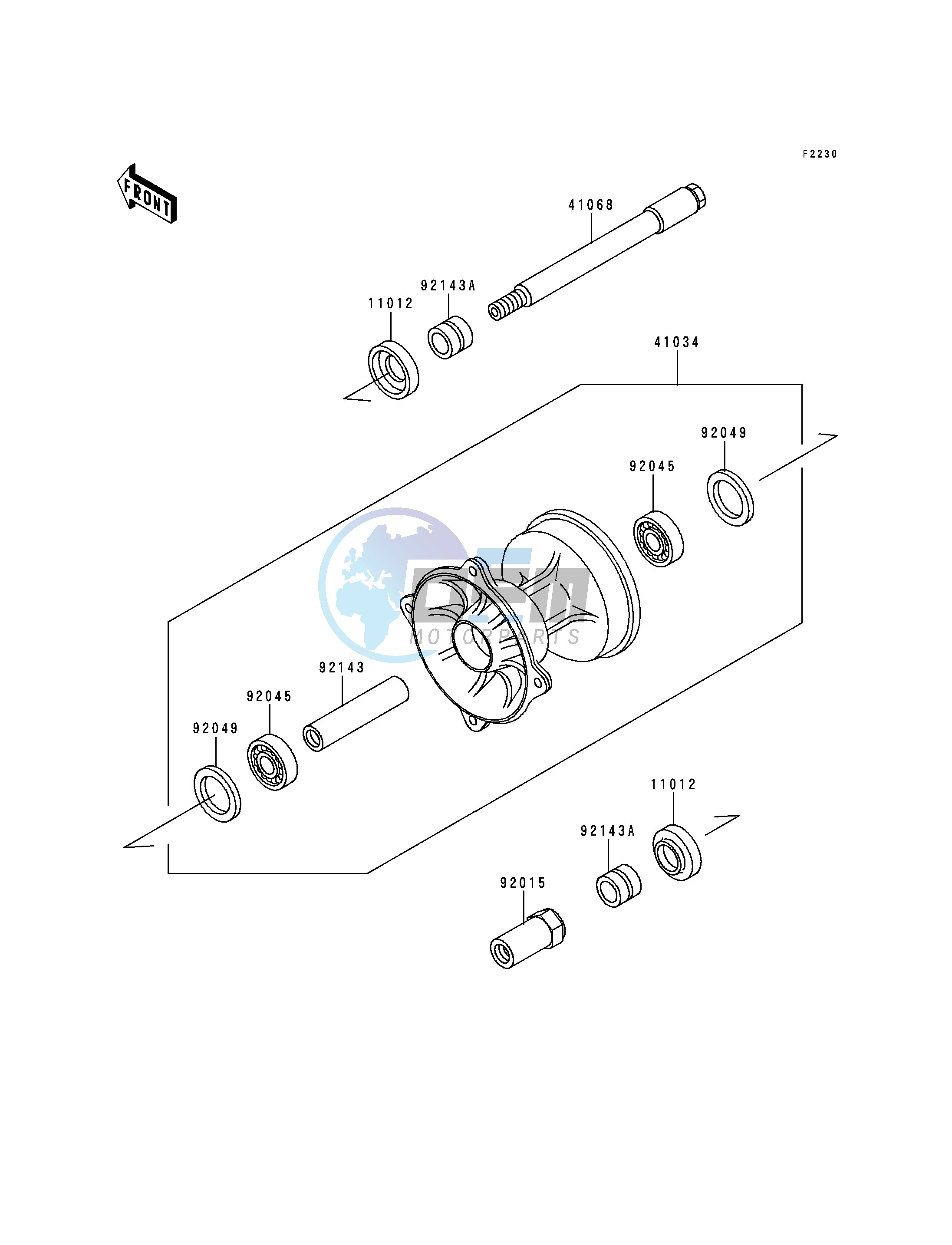 FRONT HUB