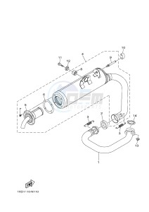 YXC700E VIKING VI EPS (2US9) drawing EXHAUST