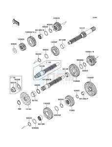 KLX125 KLX125CBF GB XX (EU ME A(FRICA) drawing Transmission