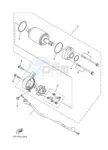 YBR125E (4P2T) drawing STARTING MOTOR