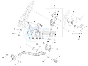 ETV 1200 Caponord Carabinieri drawing Rear master cylinder