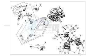 MXV 450 Cross drawing Throttle body