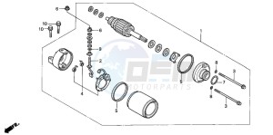 CBR600F drawing STARTING MOTOR