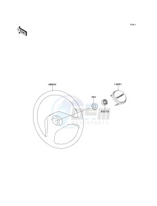 KAF 620 R [MULE 4010 TRANS4X4] (R9F-RAFA) RAFA drawing STEERING WHEEL