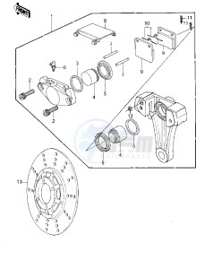 KZ 1000 A [KZ1000] (A3-A4) [KZ1000] drawing REAR BRAKE -- 79-80 A3_A3A_A4- -