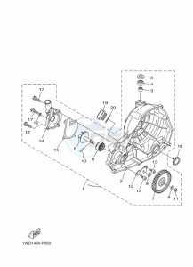 YZF320-A YZF-R3 (B7P1) drawing WATER PUMP