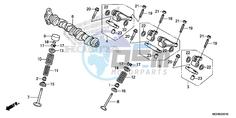 CAMSHAFT/VALVE (REAR)