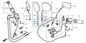 GL1500C drawing SWITCH/CABLE