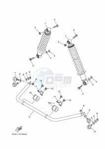 YFM700FWB KODIAK 700 (B6KE) drawing REAR SUSPENSION