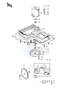 KZ 900 A (A4-A5) drawing OIL PUMP_OIL FILTER_OIL PAN