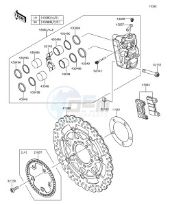 Z1000 ABS ZR1000GEFA FR GB XX (EU ME A(FRICA) drawing Front Brake