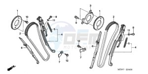 NT700VA F drawing CAM CHAIN/TENSIONER