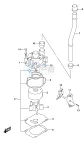 DF 175 drawing Water Pump