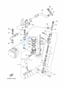 MT-25 MTN250-A (BGJ3) drawing REAR MASTER CYLINDER