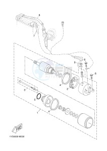 YP125RA (ABS) X-MAX 250 ABS (2DL3) drawing STARTING MOTOR