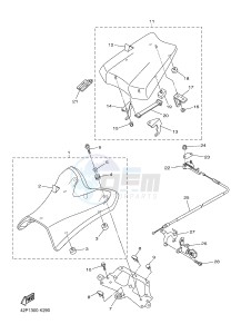 FZ8-SA FZ8 FAZER (ABS) 800 (1BD8 1BD9) drawing SEAT