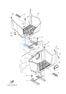 YFM700FWAD YFM70GPAJ GRIZZLY 700 EPS (B1AD) drawing STAND & FOOTREST