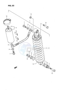 RM80 (E24) drawing REAR SHOCK ABSORBER (MODEL G)