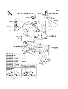 Z750 ZR750L7F GB XX (EU ME A(FRICA) drawing Fuel Tank