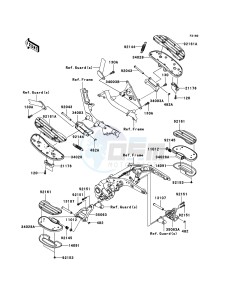 VN1600 CLASSIC TOURER VN1600D6F GB XX (EU ME A(FRICA) drawing Footrests