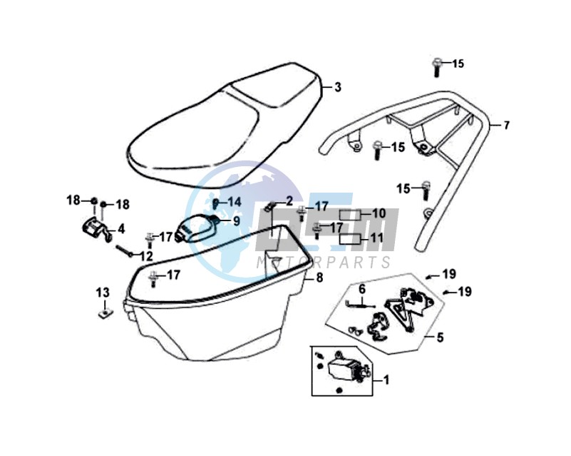 BUDDY SEAT - HELMET BOX - CARRIER