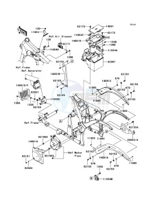 VN900_CLASSIC VN900B8F GB XX (EU ME A(FRICA) drawing Frame Fittings