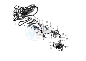 Fly 150 drawing Oil pump