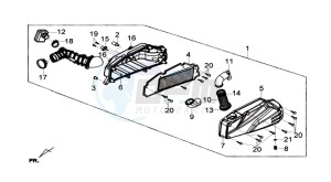 GTS 125I ABS drawing AIRFILTER