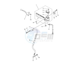 XT X 660 drawing FRONT MASTER CYLINDER