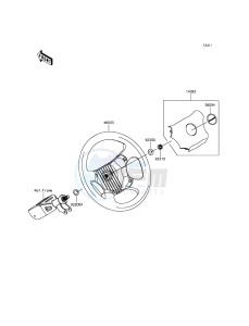 MULE PRO-DXT KAF1000BGF EU drawing Steering Wheel