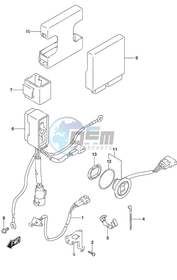 PTT Switch/Engine Control Unit