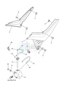 XT660X (10SC 10SC 10SC 10SC) drawing SIDE COVER