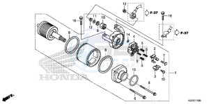 CRF250LF CRF250L E drawing STARTER MOTOR