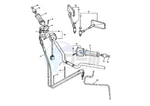 XJR 1300 drawing STEERING HANDLE – CABLE