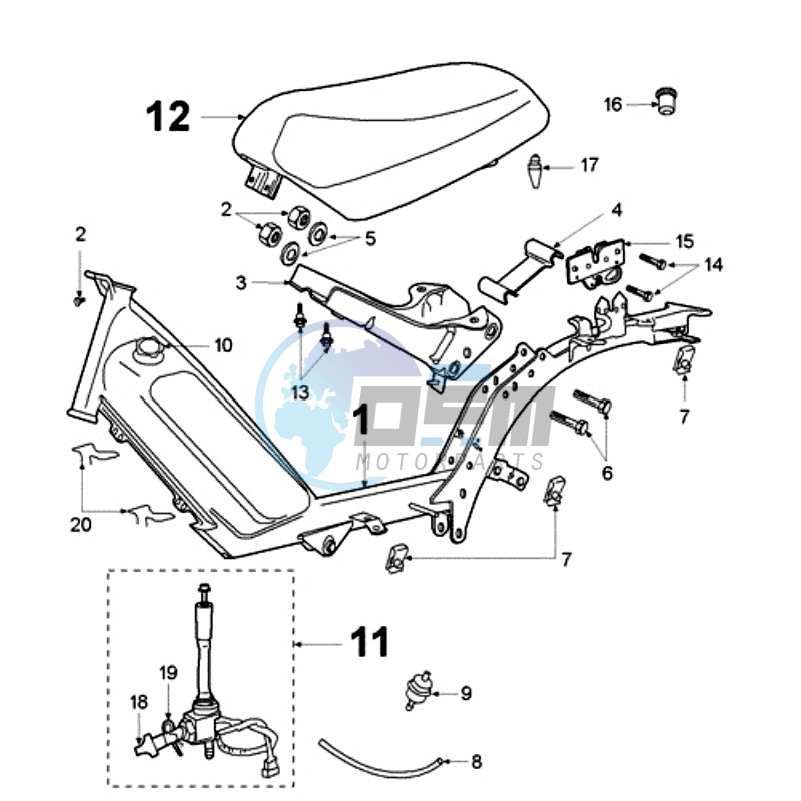 FRAME AND SADDLE