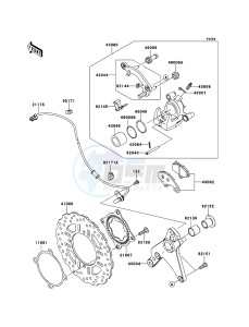 Z1000_ABS ZR1000ECF FR XX (EU ME A(FRICA) drawing Rear Brake