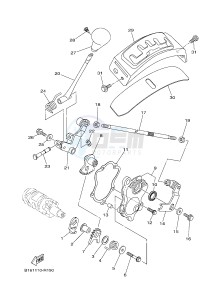 YFM700FWBD YFM70KPSH KODIAK 700 EPS SPECIAL EDITION (B328) drawing SHIFT SHAFT